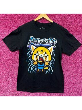 Agretsukothe Kawaii Fox Lightning Struck Sanrio Anime Tee M
